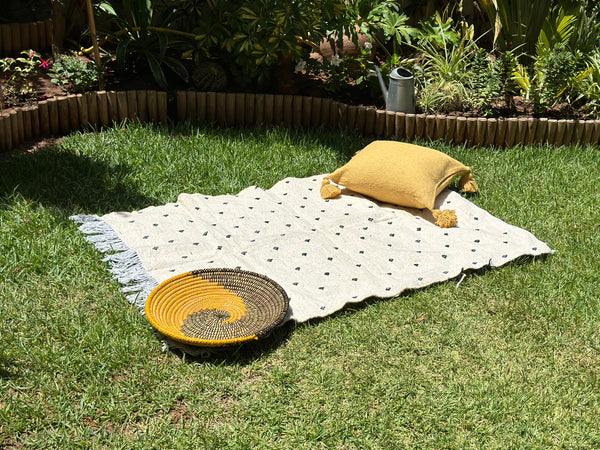 Tapis Hanbal noir 150cm/100cm - Ajbir