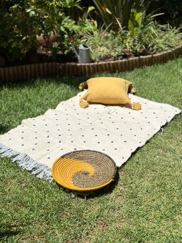 Tapis Hanbal noir 150cm/100cm - Ajbir