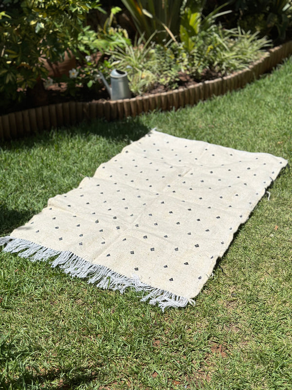 Tapis Hanbal noir 150cm/100cm - Ajbir