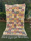 Tapis Berbère Azilal 100% Multicolore en Laine De Mouton 2,36m /1,35m