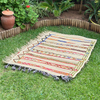 Tapis Extérieur en osier et laine 1m50/1m30 - Ajbir