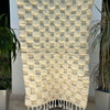 Tapis Beni Ouarain damier crème - 148cm / 98cm - Ajbir