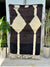 Tapis Beni Ouarain crème noir- 170cm / 110cm - Ajbir