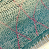 Tapis Beni Ouarain turquoise 143cm / 97cm - Ajbir
