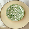 Assiette Taddart vert - Ajbir