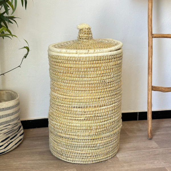 Panier à linge en osier XXL - Ajbir