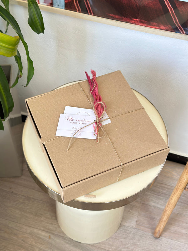 Coffret cadeau artisanal Adrar marron