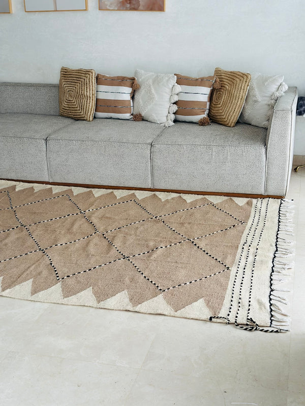 Tapis Zanafi Taupe - 2,87m / 1,96m - Ajbir
