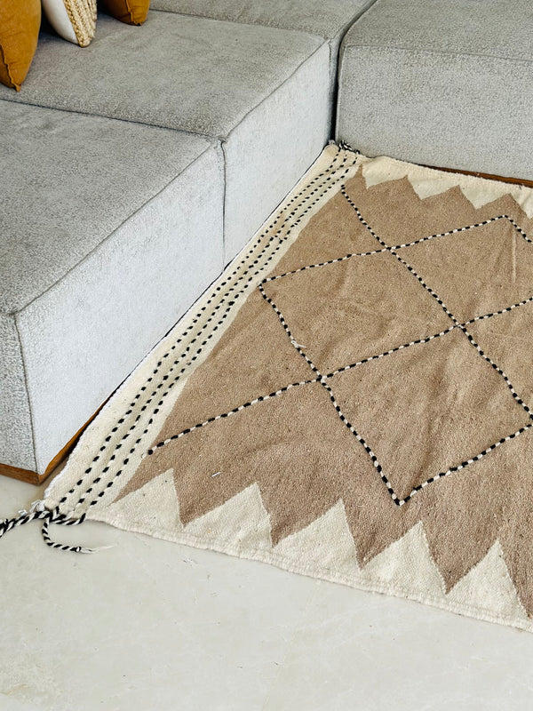 Tapis Zanafi Taupe - 2,87m / 1,96m - Ajbir