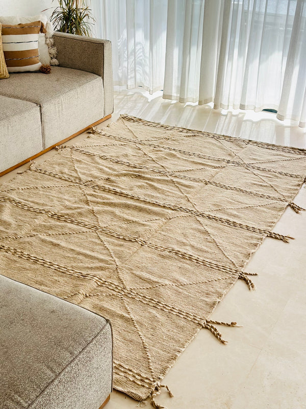 Tapis Zanafi beige - 2,87m / 1,96m - Ajbir