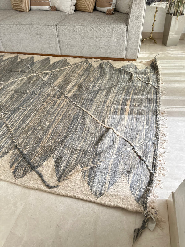 Tapis Zanafi taupe - 3,15m / 1,93m - Ajbir