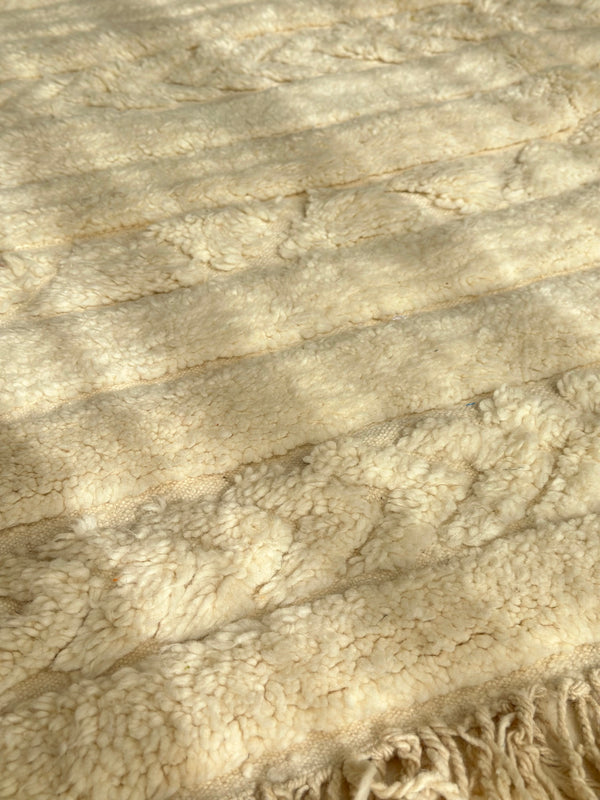 Tapis Beni Ouarain crème- 2,50m / 1,52m - Ajbir