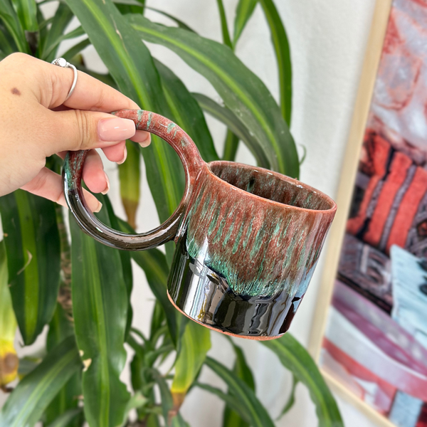 Mug anse milieu moucheté - Ajbir