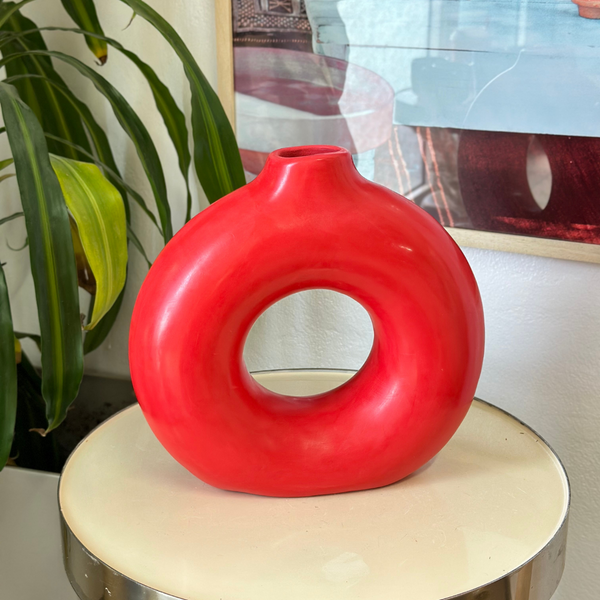 Pack déco artisanal Tafoukt rouge vif