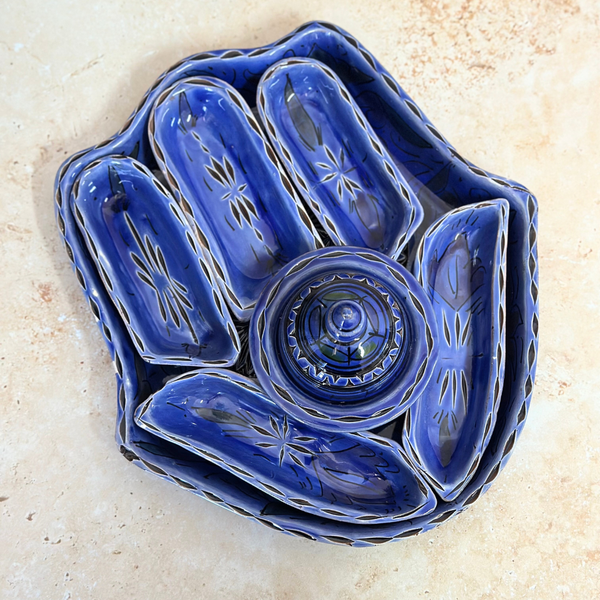 Assiette Khmissa Nakch multi compartiments