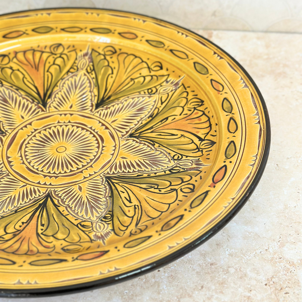 Assiette Nakch Jaune