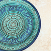 Assiette Nakch turquoise