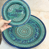 Assiette Nakch turquoise