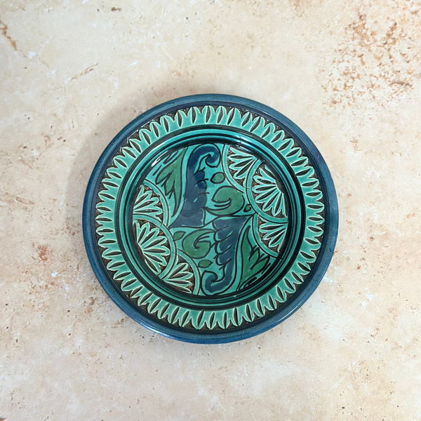 Assiette Nakch turquoise