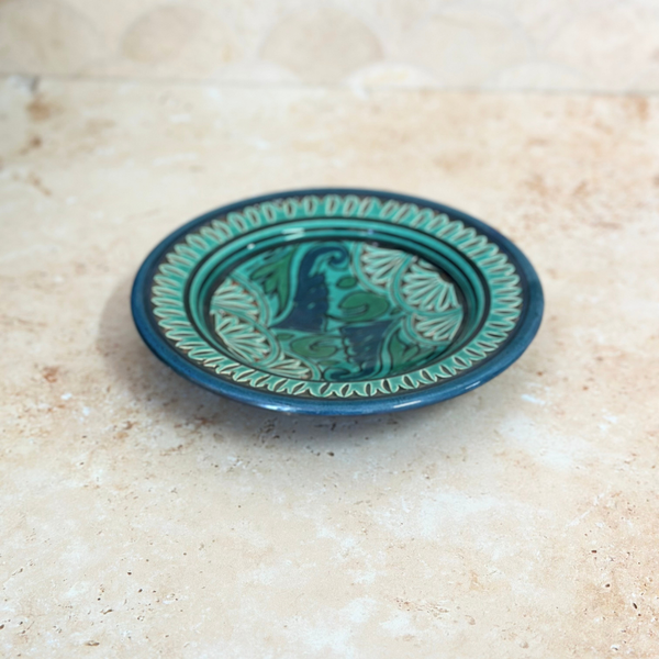 Assiette Nakch turquoise