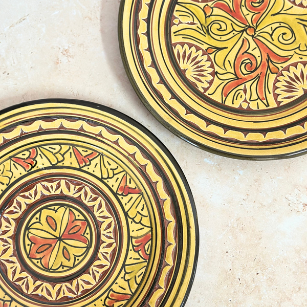 Assiette Nakch Jaune