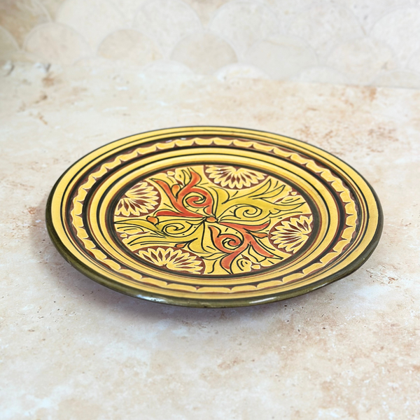 Assiette Nakch Jaune