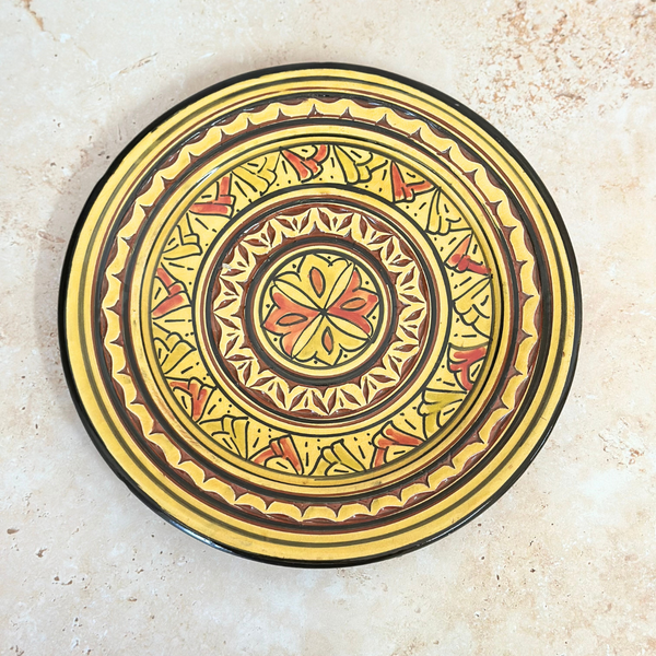 Assiette Nakch Jaune