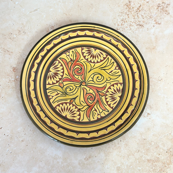 Assiette Nakch Jaune