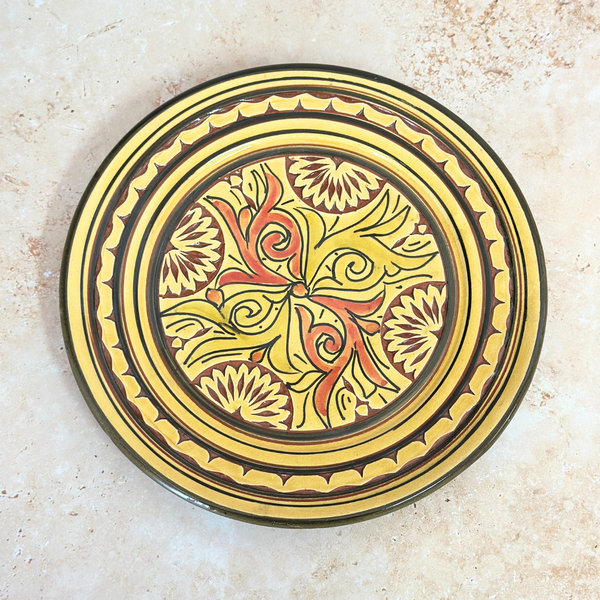 Assiette Nakch Jaune