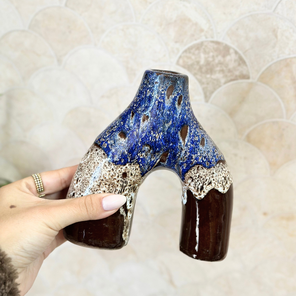 Vase Azul mini vernis imprimé