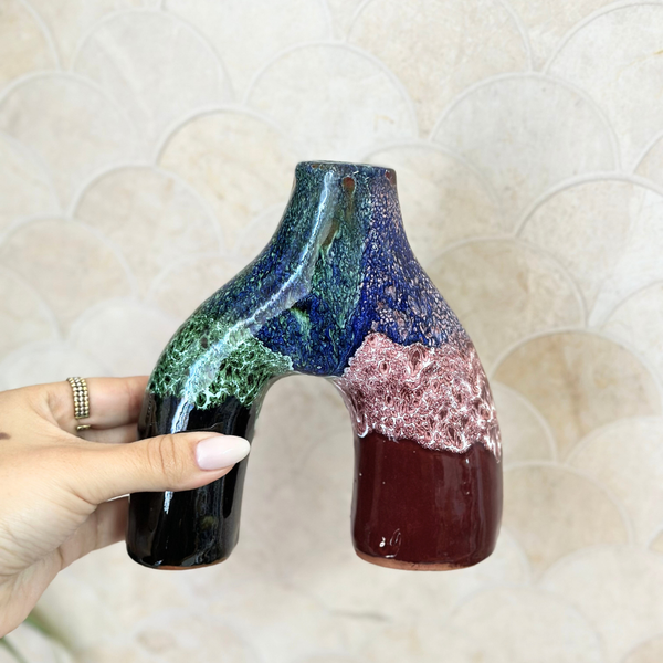 Vase Azul mini vernis imprimé