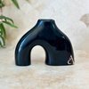 Vase Azul crème petit noir