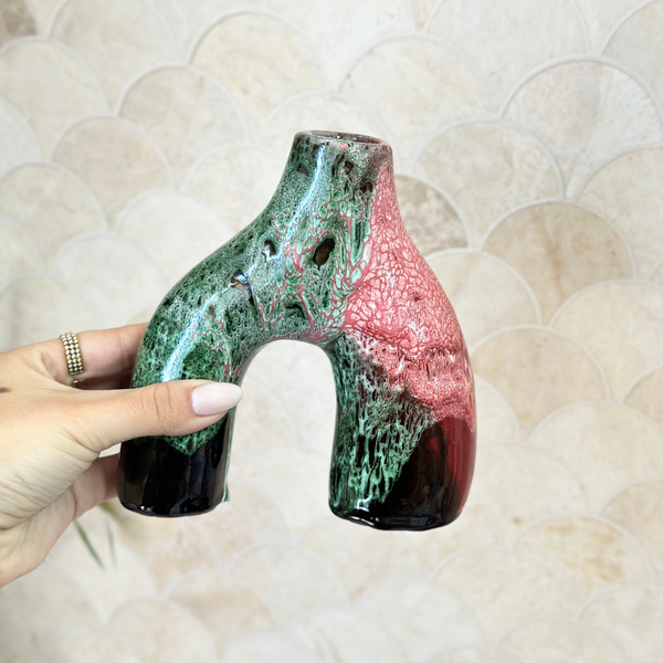 Vase Azul mini vernis imprimé