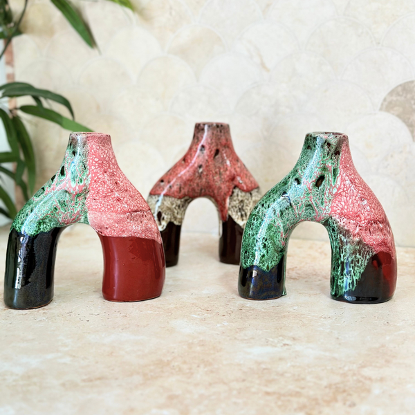 Vase Azul mini vernis imprimé