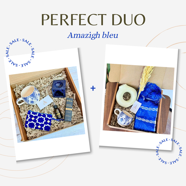 Duo 2 coffrets cadeaux Amazigh Bleu