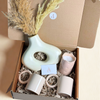 Coffret cadeau artisanal crème et beige