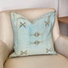 Housse de coussin Sabra (soie de cactus) bleu ciel
