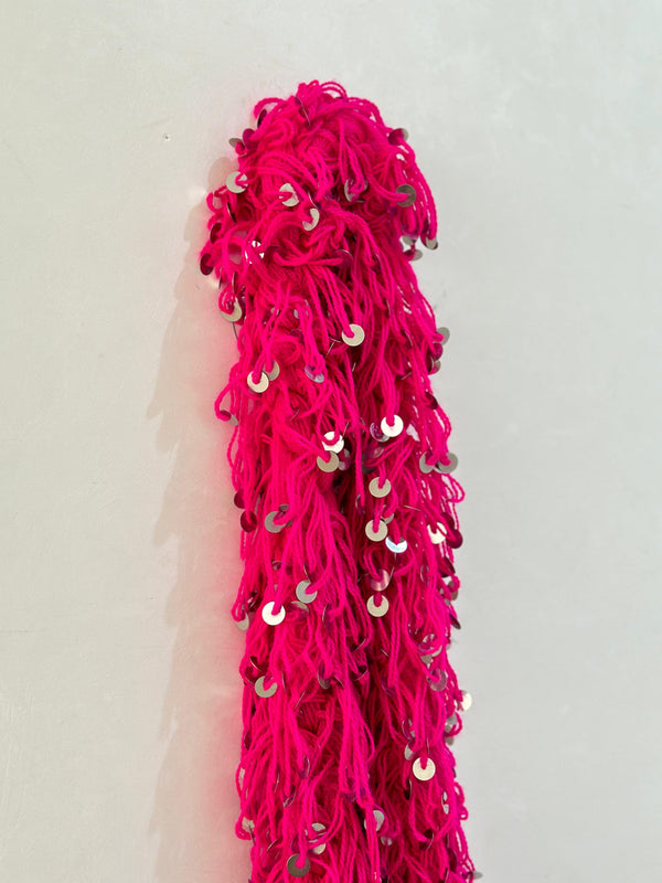 Ceinture de danse marocaine traditionnelle rose fushia
