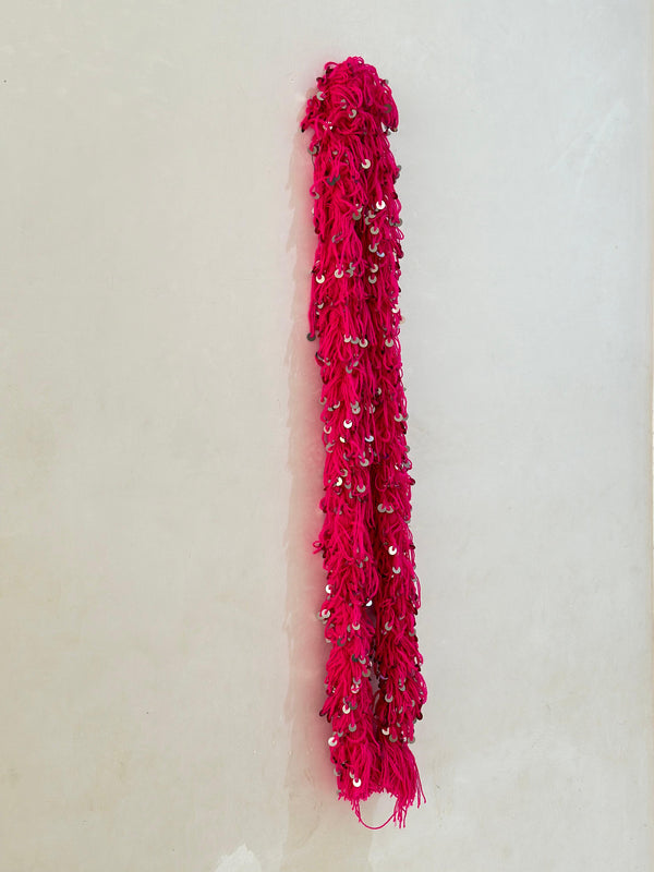 Ceinture de danse marocaine traditionnelle rose fushia