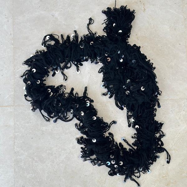 Ceinture de danse marocaine traditionnelle noir