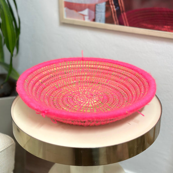 Plateau artisanal berbère Talount coloré 30cm