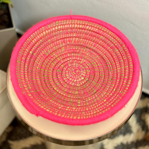 Plateau artisanal berbère Talount coloré 30cm