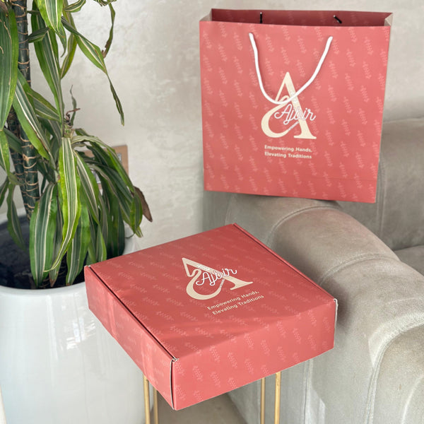 Coffret cadeau artisanal Tafoukt vert eau