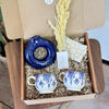 Coffret cadeau artisanal Amazigh Tafoukt bleu