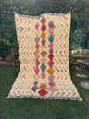 Tapis Berbère Azilal 100% Multicolore en Laine De Mouton2,33m/1,43m