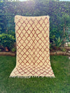 Tapis Berbère Azilal 100% Terracota en Laine De Mouton 2,16m /1,16m