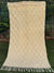 Tapis Berbère Azilal 100% Crème en Laine De Mouton 2,45m /1,37m