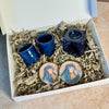Coffret cadeau artisanal tasses Iszzu Bleu