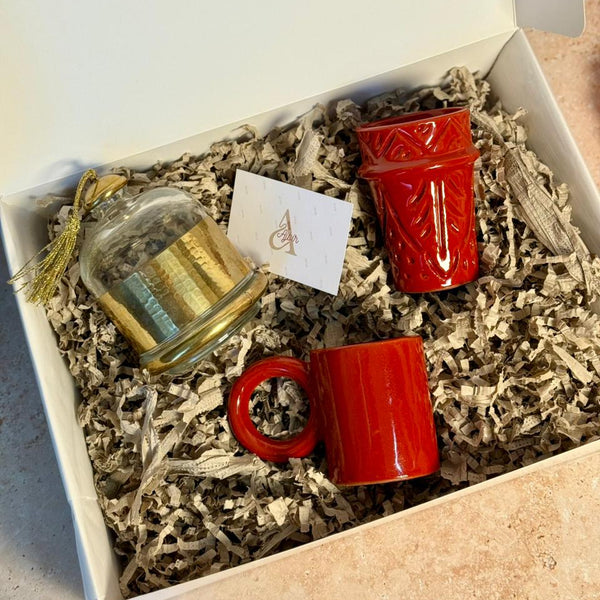 Coffret cadeau cloche rouge