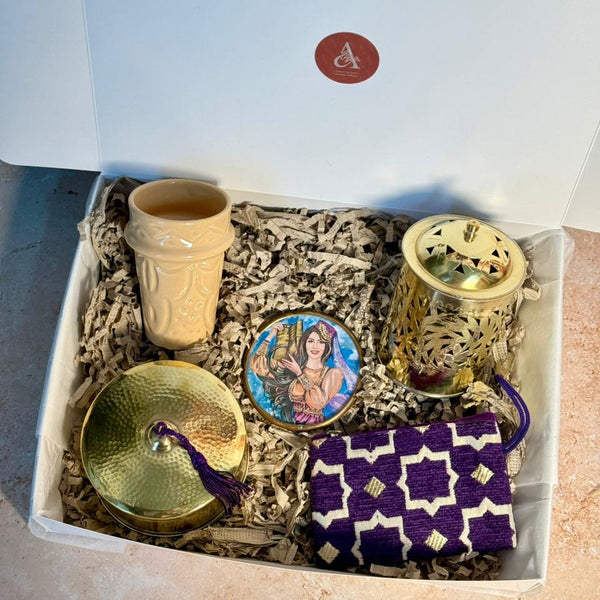 Coffret cadeau Femme Beige & Violet